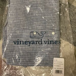 Vineyard Vines Classic Fit Plaid Island Twill Shirt - small - PULLOVER fit
